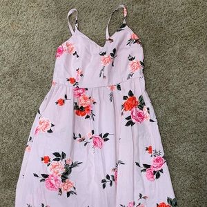 Old Navy Linen Flower Dress